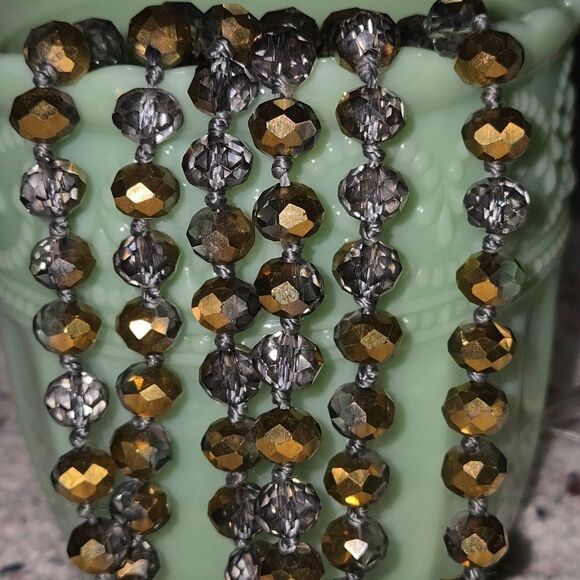 Long Crystal Necklace - Picture 4 of 8